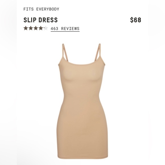 SKIMS FITS EVERYBODY SLIP DRESS Clay M NWT NEW - Picture 9 of 9
